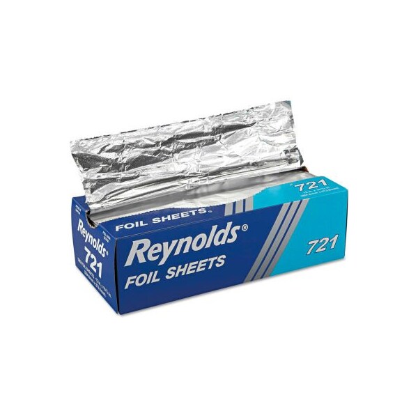 Reynolds Reynolds Wrap Pop-Up Interfolded Aluminum Foil Sheets, 12 x 10 3/4, Silver REY 721 - main